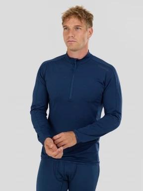 Fundango Novak Baselayer Top herren funktionsshirt dunkelblau 1