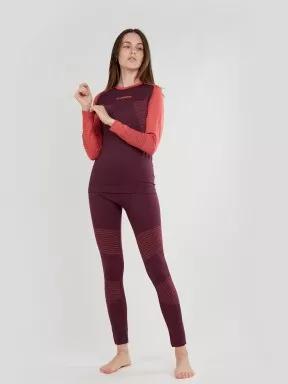 Fundango Seamless Baselayer Set damen baselayer-set magenta 1
