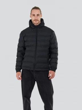 Fundango Patriot Padded Jacket herren gesteppt übergangsjacke Schwarz 1