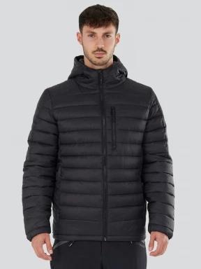 Fundango Matt Hooded Jacket herren gesteppt übergangsjacke Schwarz 1