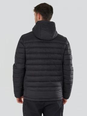 Fundango Matt Hooded Jacket herren gesteppt übergangsjacke Schwarz 3