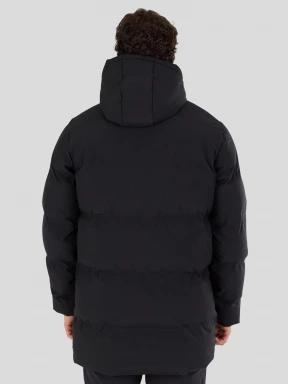 Fundango Nordvik Parka Jacket herren wattierte winterjacke Schwarz 3