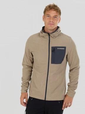 Fundango Nagano Full Zip Hoodie herren hybrid-midlayer sand 1