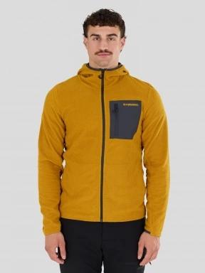 Fundango Nagano Full Zip Hoodie herren hybrid-midlayer gelb 1