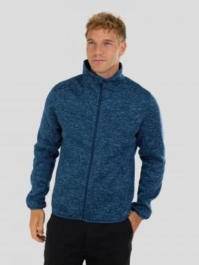 Fundango Cruz Knit Fleece Jacket herren fleecepullover dunkelblau 1