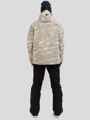 Fundango Tilbury Logo Anorak herren skijacke grau 3