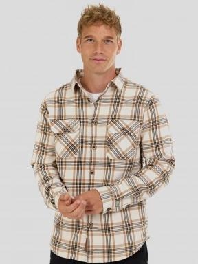 Fundango Roddy Lined Shirt herren hemdjacke sand 1