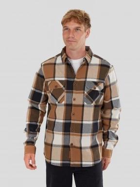 Fundango Roddy Lined Shirt herren hemdjacke braun 1
