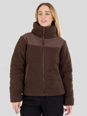 Fundango Nukka Padded Jacket damen gesteppt übergangsjacke braun 1