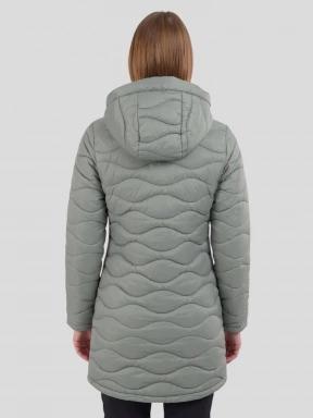 Fundango Nordwave Long Jacket damen gesteppt übergangsjacke grün 3