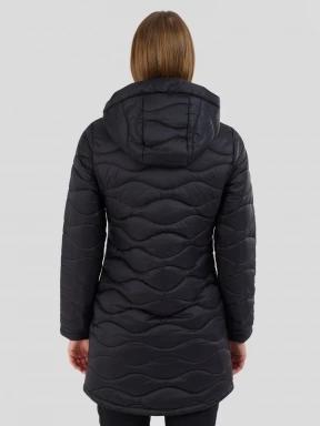 Fundango Nordwave Long Jacket damen gesteppt übergangsjacke Schwarz 3