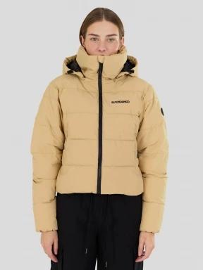 Fundango Amber Cropped Jacket damen gesteppt übergangsjacke gelb 1
