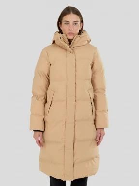 Fundango Cosycoat Long Padded Jacket damen wattierte winterjacke gelb 1