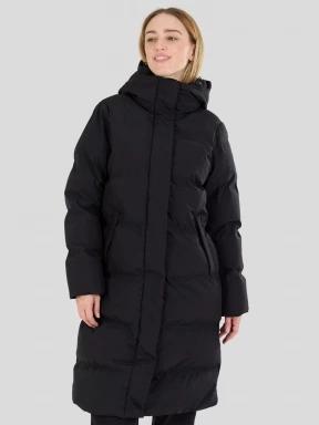 Fundango Cosycoat Long Padded Jacket damen wattierte winterjacke Schwarz 1