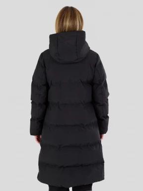Fundango Cosycoat Long Padded Jacket damen wattierte winterjacke Schwarz 3