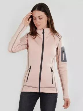 Fundango Antila Fleece Jacket damen fleecepullover rosa 1
