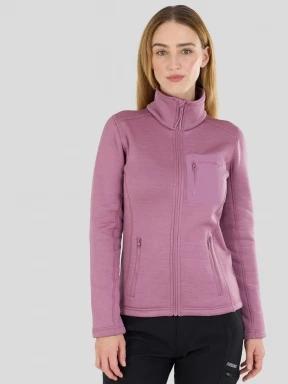Fundango Antilles Melange Jacket damen fleecepullover rosa 1