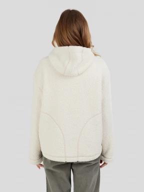 Fundango Juniper Pile Jacket damen kapuzenpullover weiß 3
