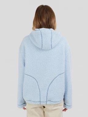 Fundango Juniper Pile Jacket damen kapuzenpullover hellblau 3