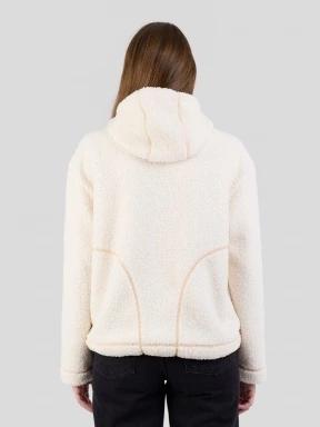 Fundango Juniper Pile Jacket damen kapuzenpullover weiß 3