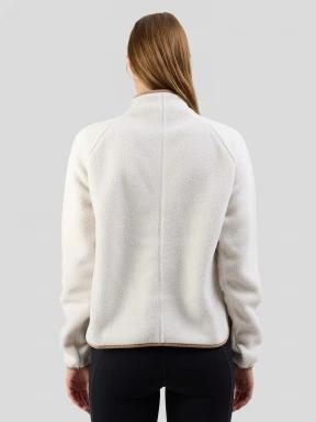 Fundango Roselake Pile Jacket damen fleecepullover weiß 3