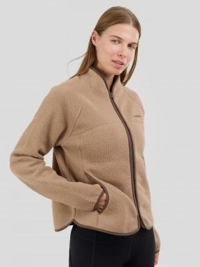 Fundango Roselake Pile Jacket damen fleecepullover sand 1