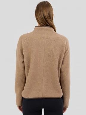 Fundango Roselake Pile Jacket damen fleecepullover sand 3