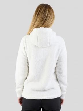 Fundango Zealand Plush Pile Jacket damen fleecepullover weiß 3