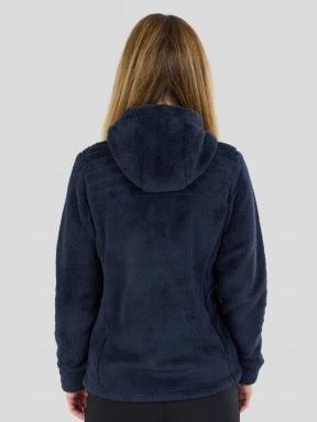 Fundango Zealand Plush Pile Jacket damen fleecepullover dunkelblau 3