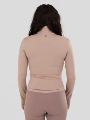 Fundango Flop Zip Up Top damen langarm sport t-shirt rosa 3