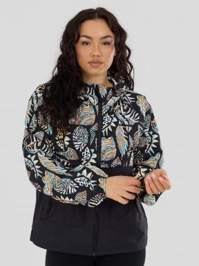 Fundango Cecil Windbreaker Jacket damen windjacke Schwarz 1