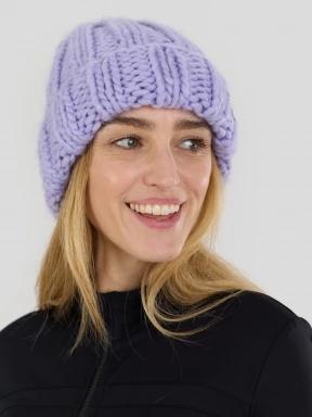 Fundango Astrid Beanie strickmütze lila 1