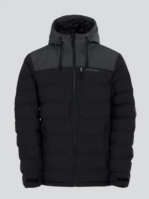 Fundango Passat Padded Jacket herren gesteppt übergangsjacke Schwarz 8