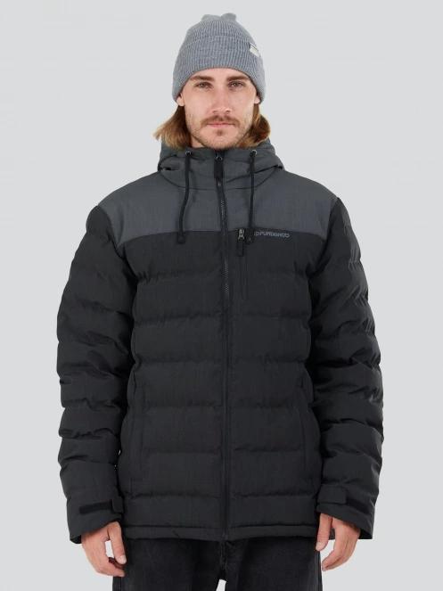 Fundango Passat Padded Jacket herren gesteppt übergangsjacke Schwarz 2