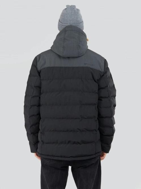 Fundango Passat Padded Jacket herren gesteppt übergangsjacke Schwarz 3
