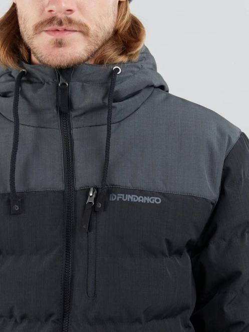 Fundango Passat Padded Jacket herren gesteppt übergangsjacke Schwarz 7