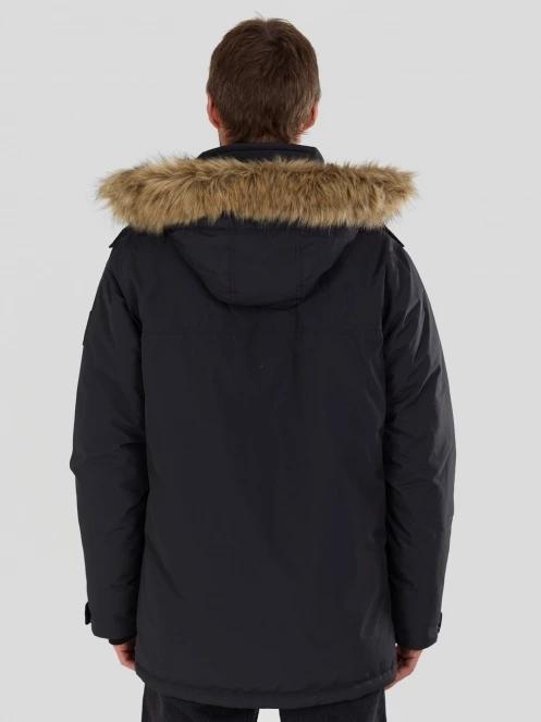 Fundango Spirit Parka Jacket herren wintermantel Schwarz 3