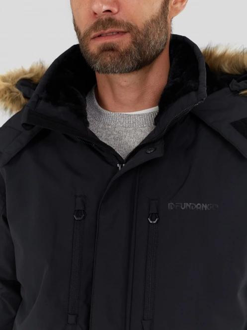 Fundango Spirit Parka Jacket herren wintermantel Schwarz 7
