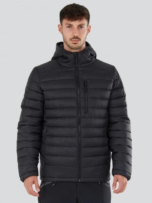 Fundango Matt Hooded Jacket herren gesteppt übergangsjacke Schwarz 2