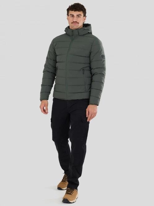 Fundango Hubble Padded Jacket herren gesteppt übergangsjacke Schwarz 5