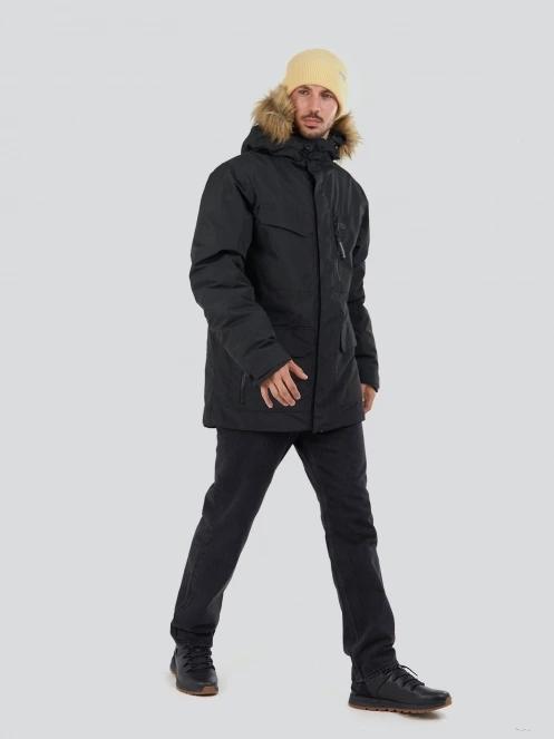 Fundango Venture Parka Jacket herren wintermantel Schwarz 4