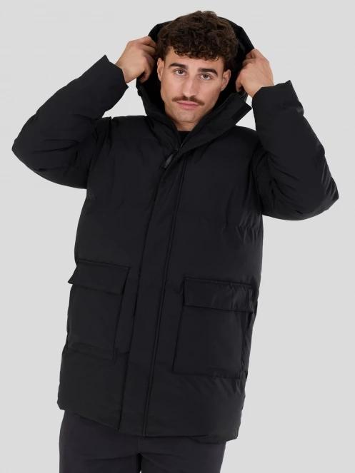 Fundango Nordvik Parka Jacket herren wattierte winterjacke Schwarz 2