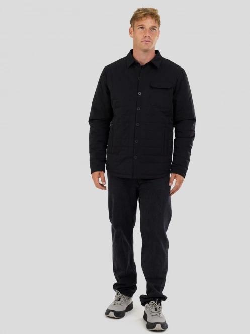 Fundango Grido Padded Shirt Jacket herren hemdjacke Schwarz 4