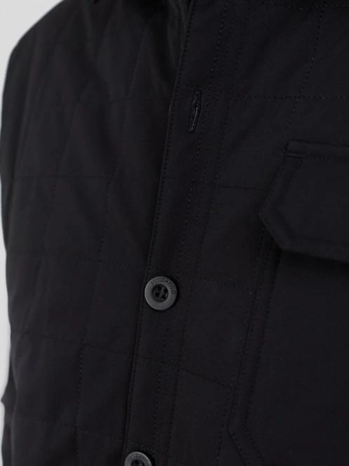 Fundango Grido Padded Shirt Jacket herren hemdjacke Schwarz 5
