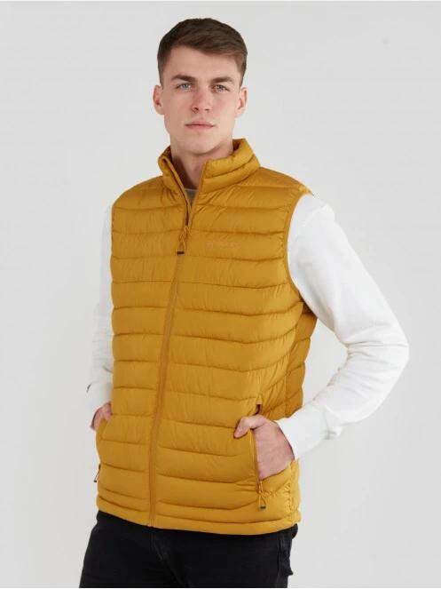 Fundango Hollow Padded Vest herren westen gelb 2