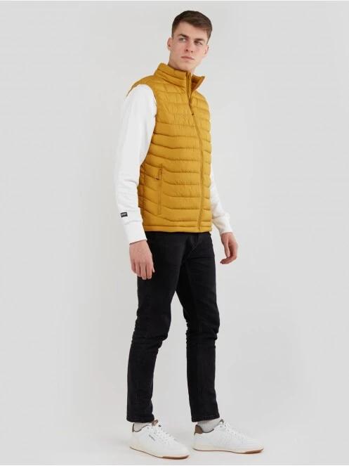 Fundango Hollow Padded Vest herren westen gelb 4