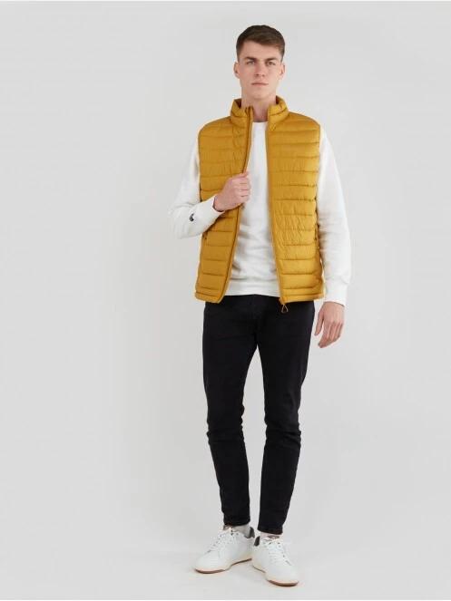 Fundango Hollow Padded Vest herren westen gelb 6
