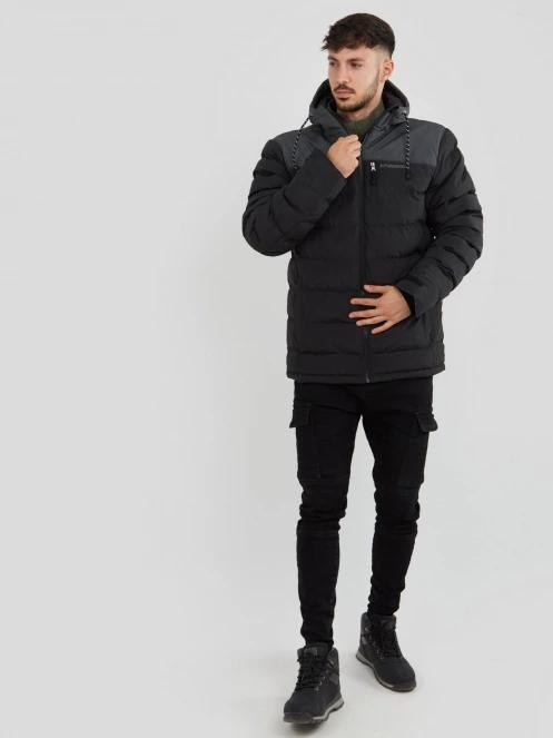 Fundango Passat Padded Jacket herren mäntel Schwarz 4