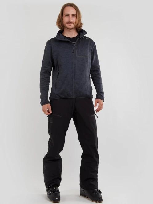Fundango Jefferson Fleece Jacket herren fleecepullover Schwarz 4