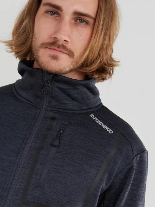 Fundango Jefferson Fleece Jacket herren fleecepullover Schwarz 6